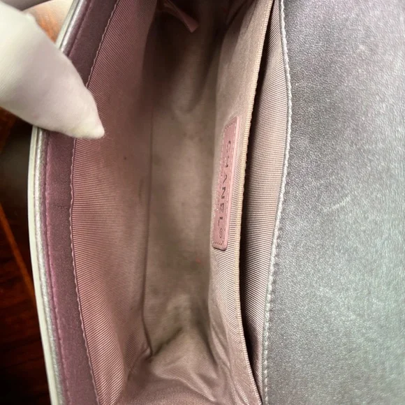 CHANEL MERMAID BOY BAG PURPLE 18S SMALL IRIDESCENT WATER FLAP Ultra Limited SSC - Picture 12 of 17